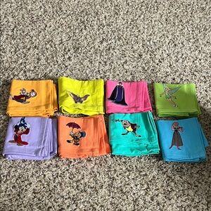 Disney Ink and Paint Cloth Napkin Set embroidered